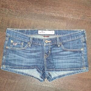 Hollister Women's Blue Denim Shorts